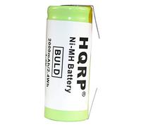HQRP 42mm Long Battery for Braun 5000, 3745, 3761, 3762, 5000 Toothbrush Repair 2000mAh Professional Care Triumph Sanyo 346 Sanyo346, Philips Sonicare HP610 HP735 HX2575 HP500 HP510 42mm x 17mm