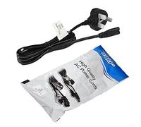 HQRP 5ft 2-Prong Non-Polarized IEC C7 (Figure-8) AC Power Cord Mains Cable compatible with Samsung DA-E750 HT-FM53 HT-H4500 HT-H5500W HT-H6500WM HT-HM55 HT-J4100 HT-J4500 HT-F4500 HT-J5500W