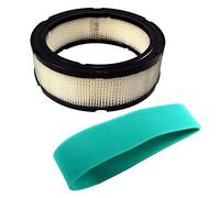 HQRP Air Filter Cartridge with Pre-Filter Compatible with John Deere GT235, LT166, LTR166, LT170, LX288, SST16, SST18; 1200 Hydro Rake; LG394018JD LG272490S Plus Sun Meter