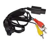 HQRP Audio Video AV Cable Cord for Nintendo Super NES TV Video Game Console Multi Out Connector RCA + HQRP Coaster