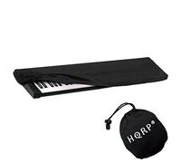 HQRP Elastic Dust Cover w/Bag (Black) for Williams Legato/Allegro 2 Electronic Keyboard Digital Piano + HQRP Coaster