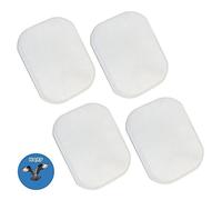 HQRP Filter Pad (4-pack) compatible with Dyson DC01 Long Life Washable Filter 907675-01/90767501 Replacement