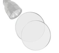 HQRP Glass Lens Replacement for Maglite C or D Cell Flashlights Upgrade, 52×2 mm, Tempered Glass D Lens Shatterproof and UltraClear, 2-Pack