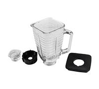 HQRP Glass Square Replacement Blender Jar Set, 4.5" Top Compatible with Oster Osterizer Blender Models, 5-Cup, 1.25L Pitcher, 0.33 Gallon Capacity