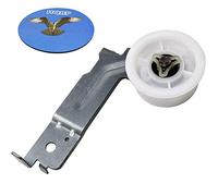 HQRP Idler Pulley compatible with Samsung DV42H5400EF DV431AEP DV433ETGJWR DV435ETGJRA DV448AEE DV455EVGSGR DV456ETHDSU DV457EVGSGR DV457GVGSWR DV45H6300EG Dryer Wheel & Bracket Assembly, Coaster
