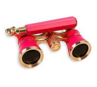 HQRP Opera Rose Glasses with Gold Trim W/Clear Optic Crystal (CCO), Extendable Handle