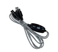 HQRP USB IN-OUT MIDI Interface Cable Converter PC to Music Keyboard Adapter Cord for Roland A-800 Pro USB MIDI Controller Keyboard plus HQRP UV Meter