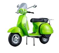 HQRTYBI 1:10 For 125 Alloy Leisure Motorcycle Model Diecasts Metal Classic Simulation Sound And Light Present(Green)