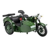 HQRTYBI 1:10 For M72 Sidecar Motorcycle Alloy Metal Diecast Model Motorcycle Classic Retro Simulation Home Interior Decoration Hobbies