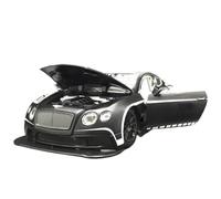 HQRTYBI 1:24 For Continental GT3 Alloy Rally Car Model Doors Can Open Acousto-optic Fine Workmanship(Black)