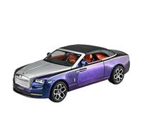 HQRTYBI 1:24 For Dawn Car Model Simulation Alloy Convertible Sports Sound And Light Pull Back Collection Present(Purple)