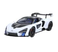 HQRTYBI 1:24 For Senna Racing Car Alloy Diecast ModelAdult Collectibles Sound Light Hobby Holiday Present(White)