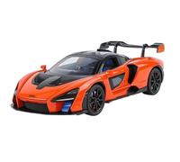 HQRTYBI 1:24 For Senna Racing Car Alloy Diecast ModelAdult Collectibles Sound Light Hobby Holiday Present(Orange)