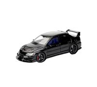 HQRTYBI 1:32 For Lancer Evolution Ninth Generation Racing Metal Alloy Diecast Car Model Sound Light Right Rudder Present(Black)