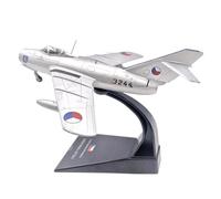 HQRTYBI 1/72 And 1/100 For Mig Series Military Fighter Aircraft Alloy Diecast Aircraft Simulation Model Finished Product Collection Or Present(Silver)