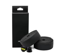 HQRTYBI For : Shock Absorption Anti-Vibration Handle Bar Tapes Soft Cycling Wrap End Plug Bike Handlebar Tape Road Bicycle Anti-slip PU EVA(Black)