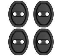 HQSDQYT 4 Pcs Car Door Lock Protective Covers for Renault 5 E-Tech (R5) 2024-2025, Silicone Door Lock Buckle Vehicle Door Latch Shock Absorbing Rubber Pad