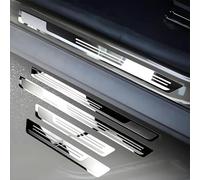 HQSDQYT 4 Pcs Stainless Steel Car Door Sill Protector for Hyundai i20 (PB GB BC3 2009-2025 2026), Car Kick Plates Scuff Plate Stainless Steel Stickers Welcome Pedal Strips