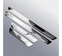 HQSDQYT 4 Pcs Stainless Steel Car Door Sill Protector for MG ZS Hybrid+ (2024-2026), Car Kick Plates Scuff Plate Stainless Steel Stickers Welcome Pedal Strips