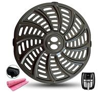 HQT Air Fryer Grill Crisper Plate Pan for Gourmia 6QT GAF698 GAF686 Air Fryer Oven, Upgraded Air Fryer Crisper Tray Grate Grid with Rubber Feet for Gourmia 6QT Air Fryers, Nonstick, Dishwasher Safe