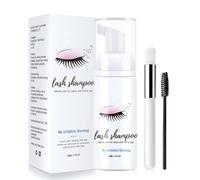 Hqunjikp 50ml Lash Shampoo,Eyelid Foaming Cleanser - Eyelash Foam Cleanser For Extensions And Natural Lashes, Paraben Sulfate Free, Salon And Home Use