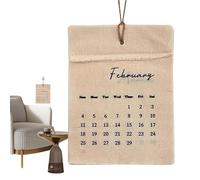 Hqunjikp Calendar Planner 2025 | Full Year Canvas Family Planner - Organizing & Planning Products, Retro Desktop Decor, Unique Wall Decorations for School Timetables