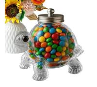 Hqunjikp Candy Containers - Pet-Shaped Candy Jar Snack Container - Lidded Cute Canister Food Organizer for Coffee Pod Nuts Gummy Fondant Pet Treats Kitchen Desk Party