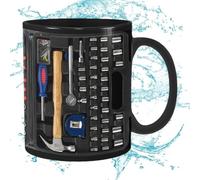 Hqunjikp Coffee Mug Cup Funny Black Ceramic Mug for Coffee Mechanic Coffee Mug Large Mechanic Toolbox Coffee Cup Mechanic for Engineer