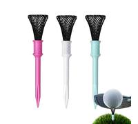 Hqunjikp Golf Step Tees | 3piece Mesh Design Tool Base Reduce Friction,Practice Golf Tees High-Elastic | for Golfers Men Women Kids Indoor Home Dad