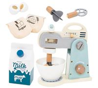 Hqunjikp Kids Blender Toy,Bakery Mixer Play Set - Wooden Pretend Play Kitchen Toys Baking Set Accessories for 3-5 Years Old Children Girls Boys