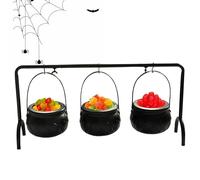 Hqunjikp Large Cauldron, Halloween Witch Candy Bowls, Holiday Tableware Candy Bucket for Kitchen Patio Lawn Backyard Living Room Garden Outdoor Home Indoor Porch