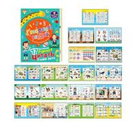 Hqunjikp Russian Alphabet Learning Toys | Russian Letter Talking Book,Words and Numbers Learning Toy for Beginners Travel Home Homeschool