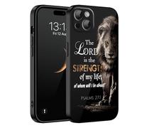 HQUSZPT Compatiable for iPhone 16 E Phone Case,Update Full Prtection Camera System,Slim Shockproof Protective Cover,Biblical Strength of Life