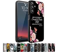 HQUSZPT Phone Case Compatiable for Samsung Galaxy A17 5G,Slim Shockproof Protective Cover for Man Women Girl Boy Children,Bible Verse Quote Proverbs 31:25,Poeny Flower