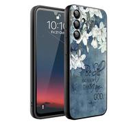 HQUSZPT Phone Case Compatiable for Samsung Galaxy A37 5G,Slim Shockproof Protective Cover for Man Women Girl Boy Children,Christian Quotes Bible Verse Psalm 46:10,Magnolia Grandiflora