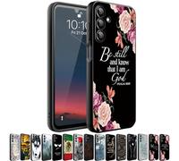 HQUSZPT Phone Case Compatiable for Samsung Galaxy S25 FE 5G,Slim Shockproof Protective Cover for Man Women Girl Boy Children,Be Still Know That I AM God,Pony Flowers