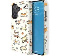 HQUSZPT Phone Case Compatible for Samsung Galaxy A17 5G,Lively Cat | 2 in 1 Two Layer Protetion,Anti-Yellowing,Never Fades