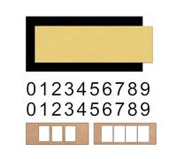 Hqvbvc House Number Plaque,Two Sets of Numbers (0-9),Address Signs for Houses,Waterproof, Horizontal & Vertical,Apartment Door Number Sign,Street Address Number for House, Mailbox, Office, Hotel(GOLD)