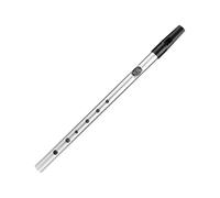 HQWBVD Bamboo flute 6-hole Flute C/D Key Metal Instrument Wind Instrument Beginners Easy To Play(D Silver)