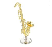 HQWBVD Musical instrument models Small Musical Instruments Miniature Sax Horn Ornaments Saxophone Model