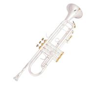 HQWBVD Trumpets Trumpet Model LT198gs-85 Plate With Silver Gold-plated Trumpete Trompete With Original Case Musical Instrument(B)