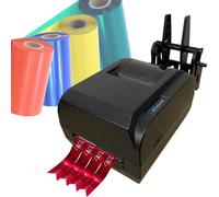 HQYMXYGEUR 200DPI Satin Ribbon Printing Machine,Printing Width and Thickness Adjustable,Supports 50+ Languages for Party and Present Wrapping