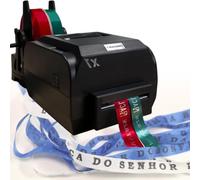 HQYMXYGEUR Satin Ribbon Printer Machine with Ribbon Holder,Support Double Strip 12-50MM or 4 Strip 12-20MM Printing,For weddings,parties,birthdays,florist shops and more