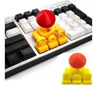 Hqyxanthic 3D Printed Keyboard, Keyboard Joysticks Keycap, Keycap Mechanical Arcade Stick Adapter for Custom 4-Key Linkage Mod Mini Fighting Controller DIY Novelty Analog Button Attachment Set (B.)