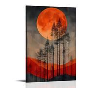 HQYXMSLL Art of Nature with A Background That Is An Evening in The Wilderness Decorative Modern Mural - Wall Art Hanging Poster 24x36inch(60x90cm)