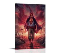HQYXMSLL One Piece Red - Haired Shanks' Battlefield Might Decorative Modern Mural - Wall Art Hanging Poster 16x24inch(40x60cm)