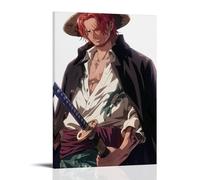HQYXMSLL One Piece Red - Haired Shanks' Straw Hat Pact Decorative Modern Mural - Wall Art Hanging Poster 20x30inch(50x75cm)