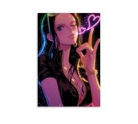 HQYXMSLL One Piece Robin's Colorful Heart Gleam Decorative Modern Mural - Wall Art Hanging Poster 08x12inch(20x30cm)