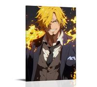 HQYXMSLL One Piece Sanji's Flame Style Decorative Modern Mural - Wall Art Hanging Poster 08x12inch(20x30cm)