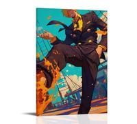HQYXMSLL One Piece Sanji's Flame Suit Stance Decorative Modern Mural - Wall Art Hanging Poster 24x36inch(60x90cm)
